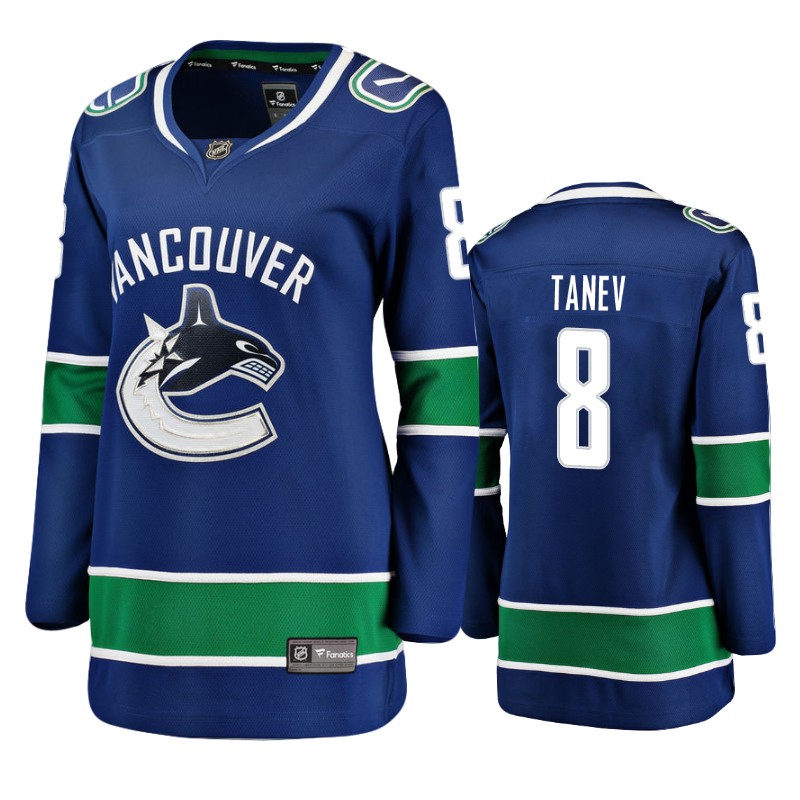 Canucks Christopher Tanev Blue Breakaway Player Home Jersey