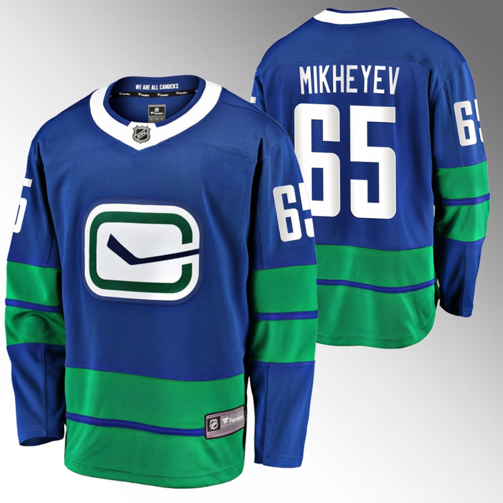 Canucks Ilya Mikheyev Jersey Alternate Blue Breakaway Player Men