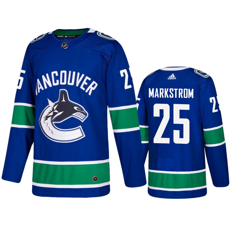Canucks Jacob Markstrom Blue Home Jersey