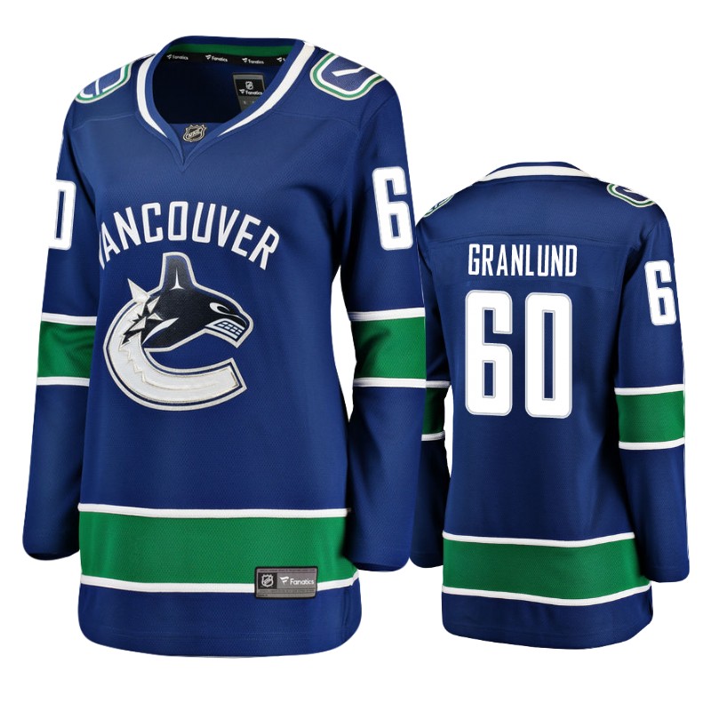 Canucks Markus Granlund Blue Breakaway Player Home Jersey