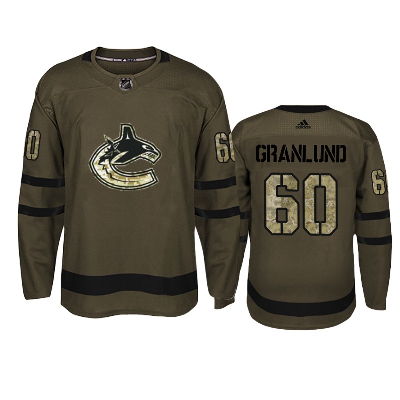 Canucks Markus Granlund Camo Military Jersey