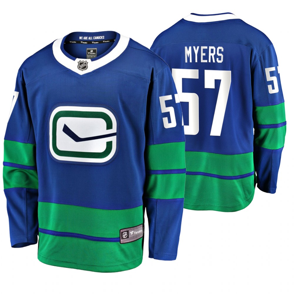 Canucks Tyler Myers Royal Alternate Premier Jersey