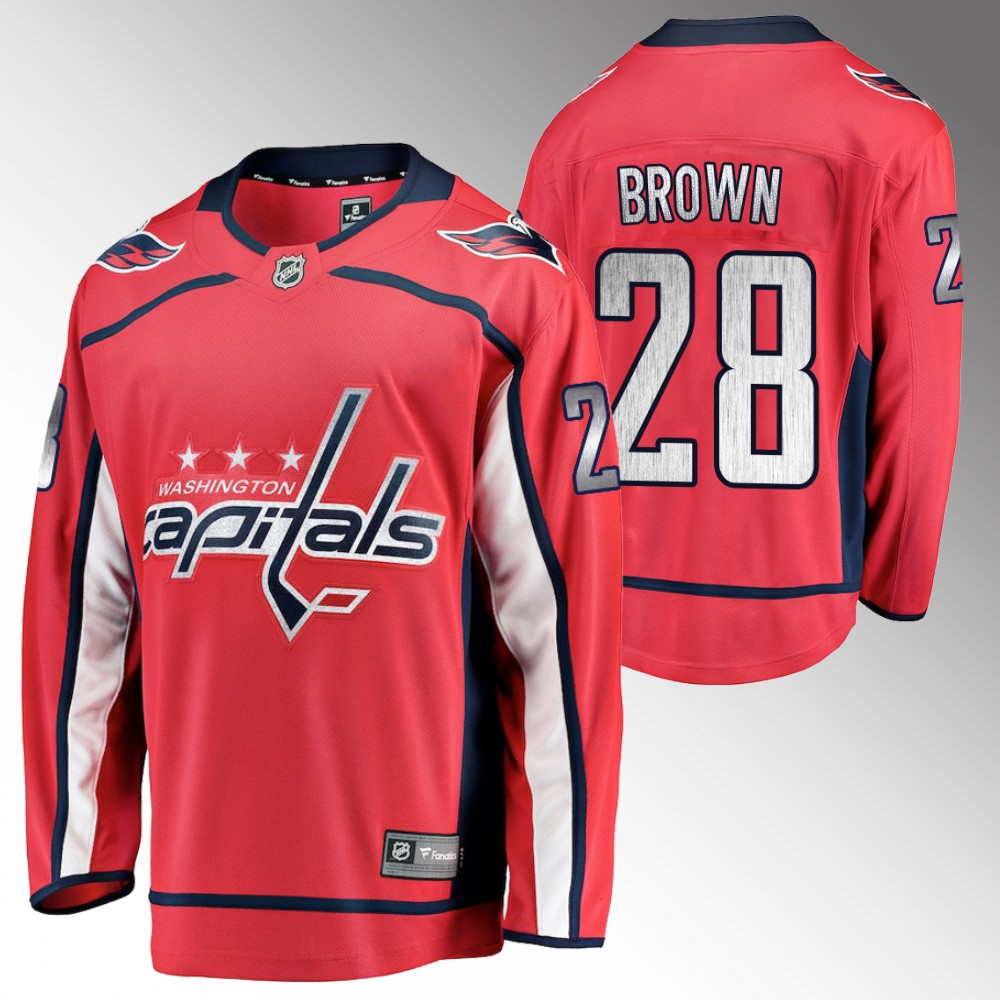 Capitals #28 Connor Brown Red 2022 Home Jersey