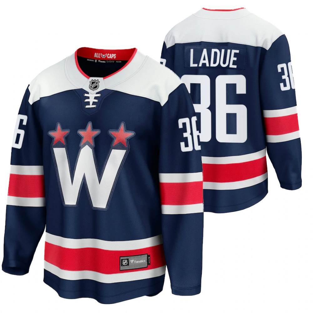 Capitals #36 Paul LaDue Navy 2020-21 Alternate Jersey