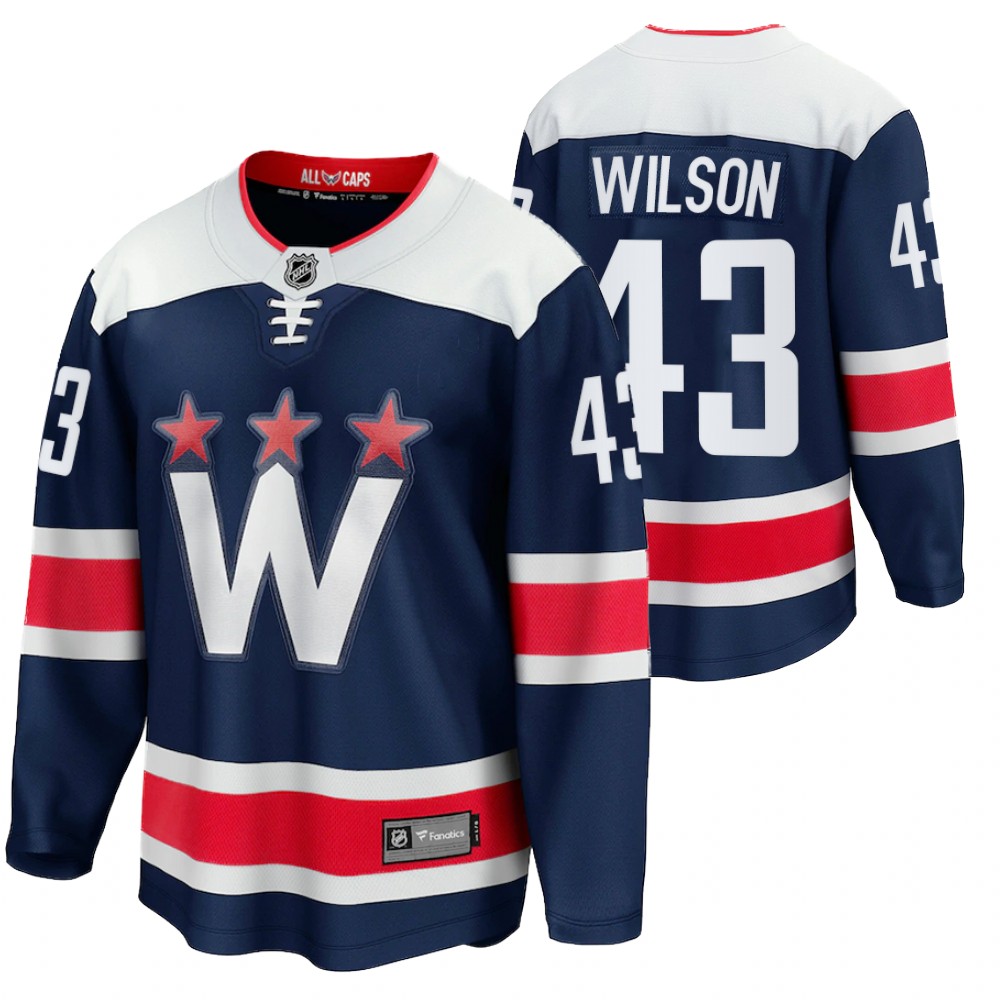 Capitals #43 Tom Wilson Navy 2020-21 Alternate Jersey