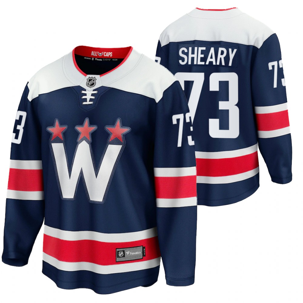 Capitals #73 Conor Sheary Navy 2020-21 Alternate Jersey