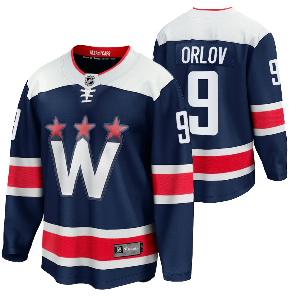Capitals #9 Dmitry Orlov Navy 2020-21 Alternate Jersey