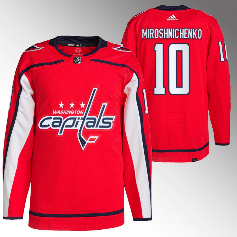 Capitals 2022 NHL Draft Ivan Miroshnichenko Red Jersey Authentic Primegreen Home