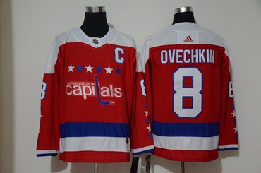 Capitals 8 Alexander Ovechkin Red Alternate Adidas Jersey