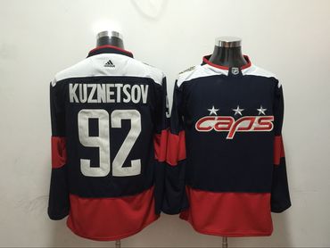 Capitals 92 Evgeny Kuznetsov Navy 2018 NHL Stadium Series Adidas Jersey