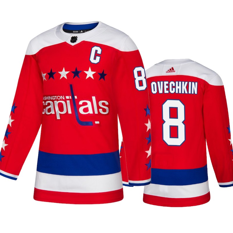 Capitals Alex Ovechkin Red Adidas Authentic Alternate Jersey