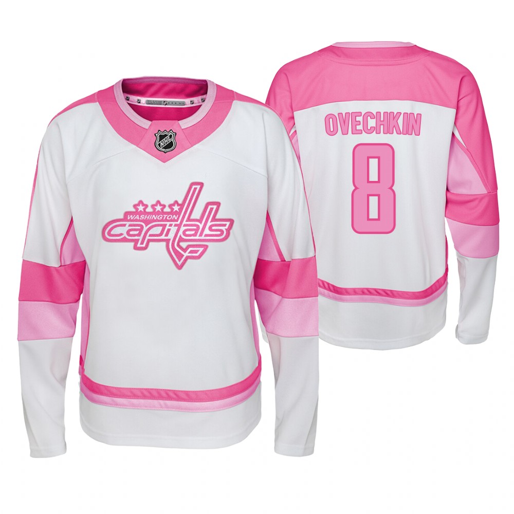 Capitals Alexander Ovechkin Player 2019-20 Fishion Girl Jersey