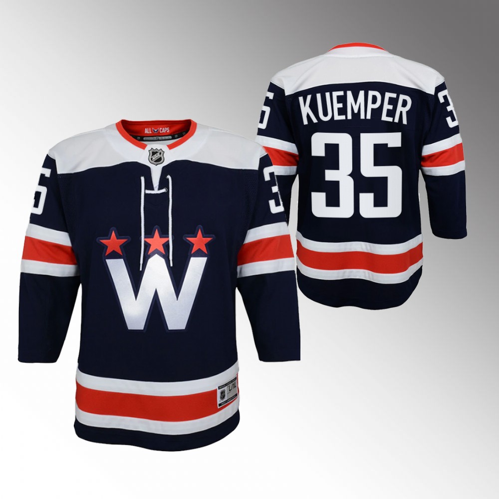 Capitals Darcy Kuemper 2022 Alternate Jersey Youth Breakaway Player