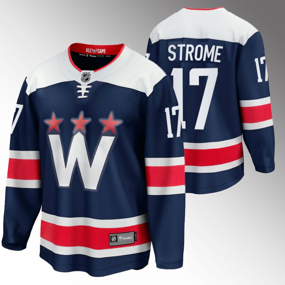 Capitals Dylan Strome #17 Navy Alternate 2022 Jersey
