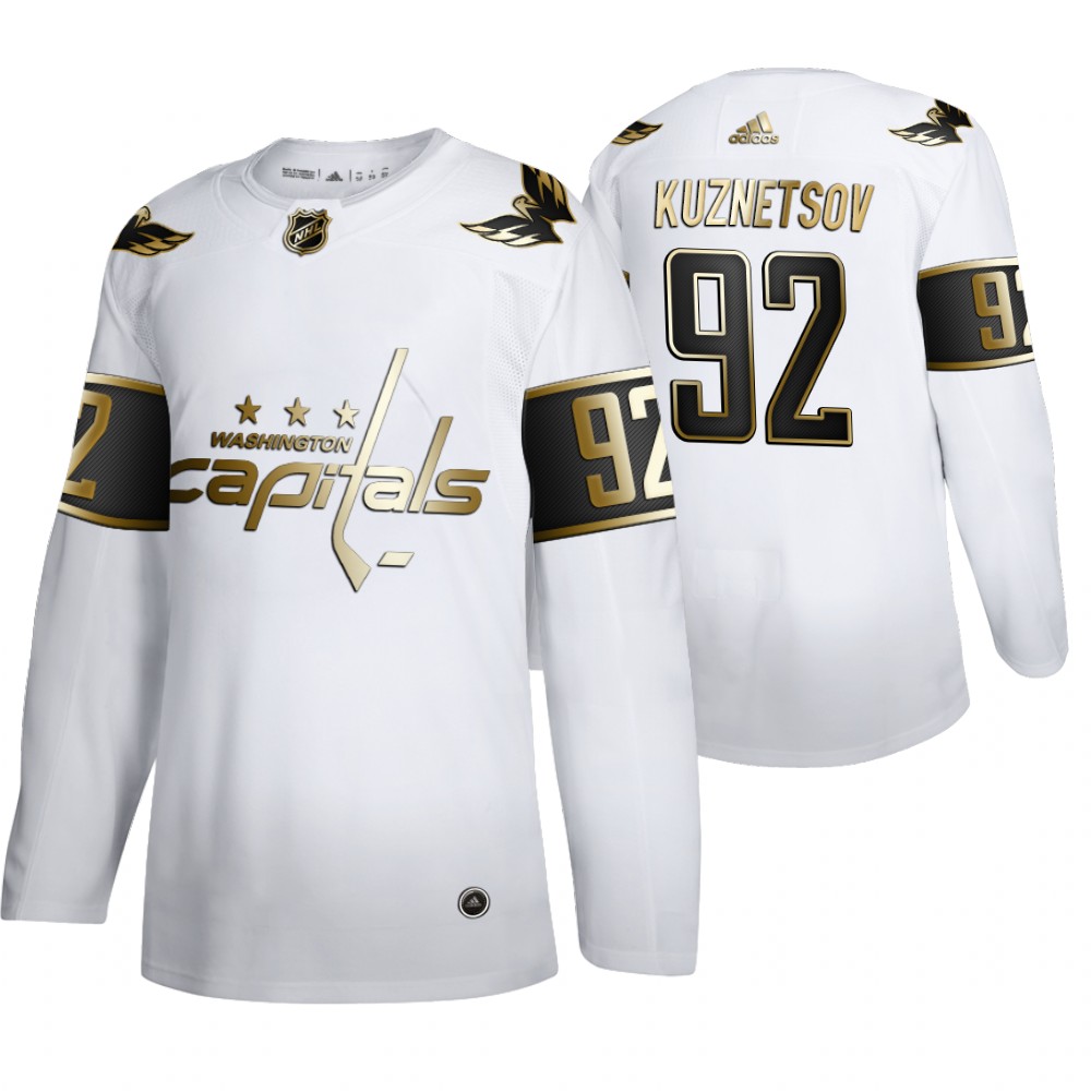 Capitals Evgeny Kuznetsov Men's Authentic NHL Golden Edition Jersey