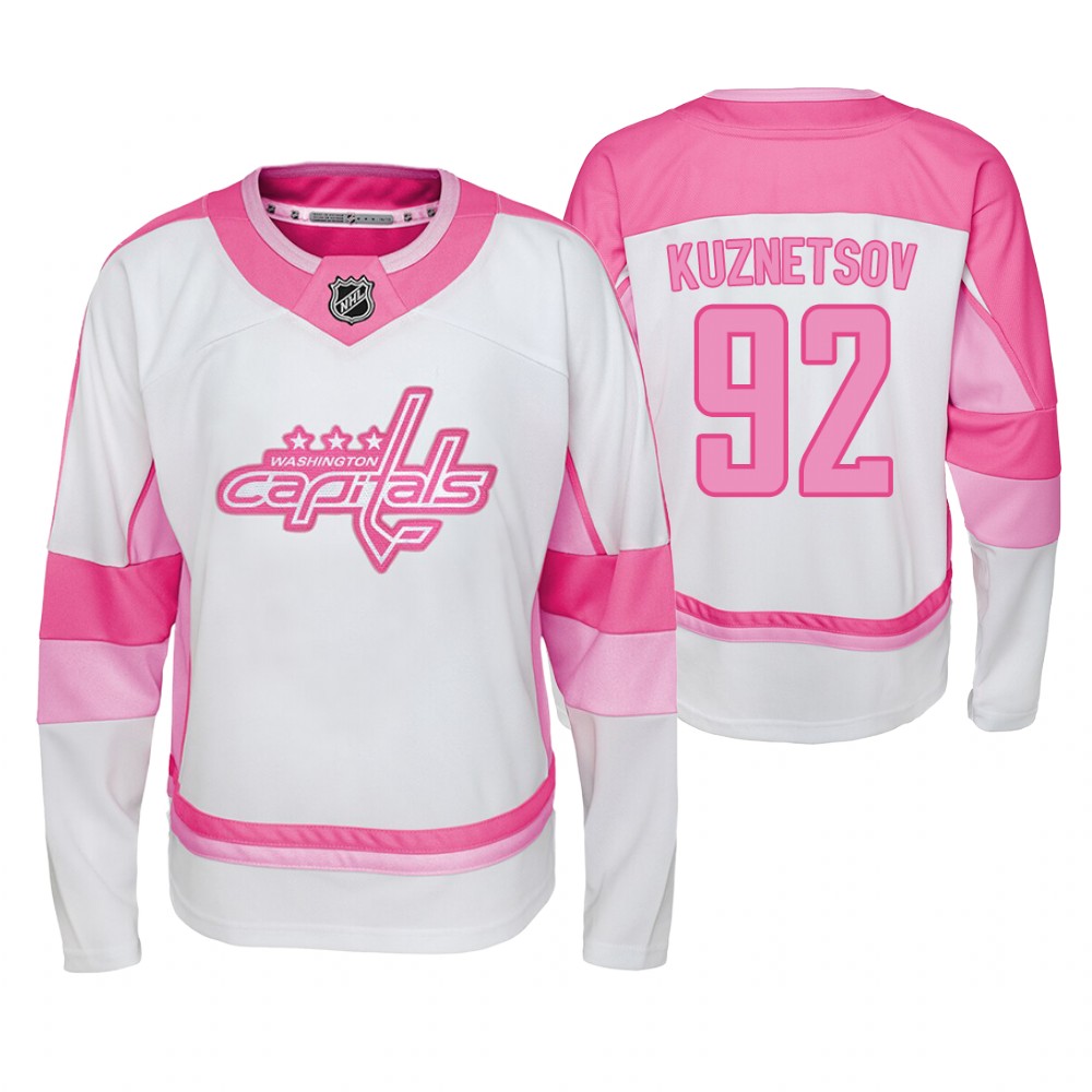 Capitals Evgeny Kuznetsov Player 2019-20 Fishion Girl Jersey