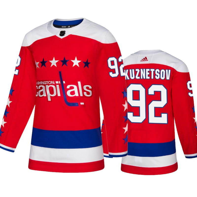 Capitals Evgeny Kuznetsov Red Adidas Authentic Alternate Jersey