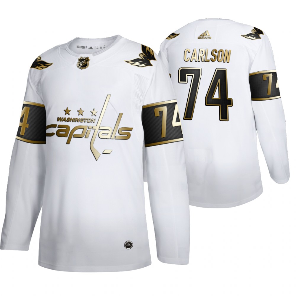 Capitals John Carlson Men's Authentic NHL Golden Edition Jersey