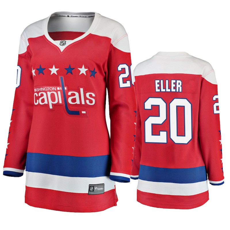 Capitals Lars Eller Red Fanatics Branded Alternate Jersey