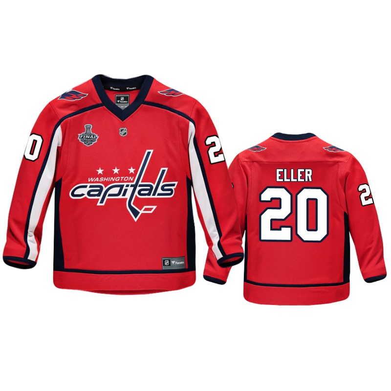 Capitals Lars Eller Red Replica Player Stanley Cup Final Jersey