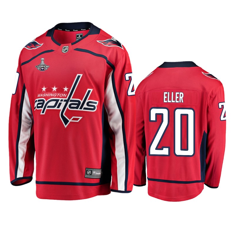Capitals Lars Eller Red Stanley Cup Champions Home Jersey