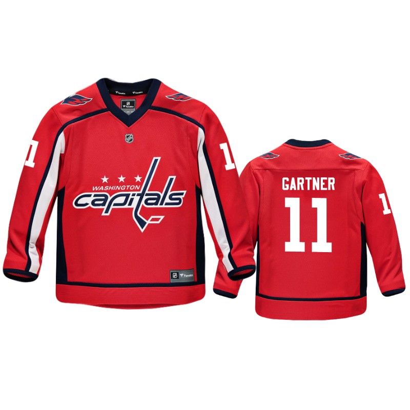 Capitals Mike Gartner Red Replica Player Home Jersey