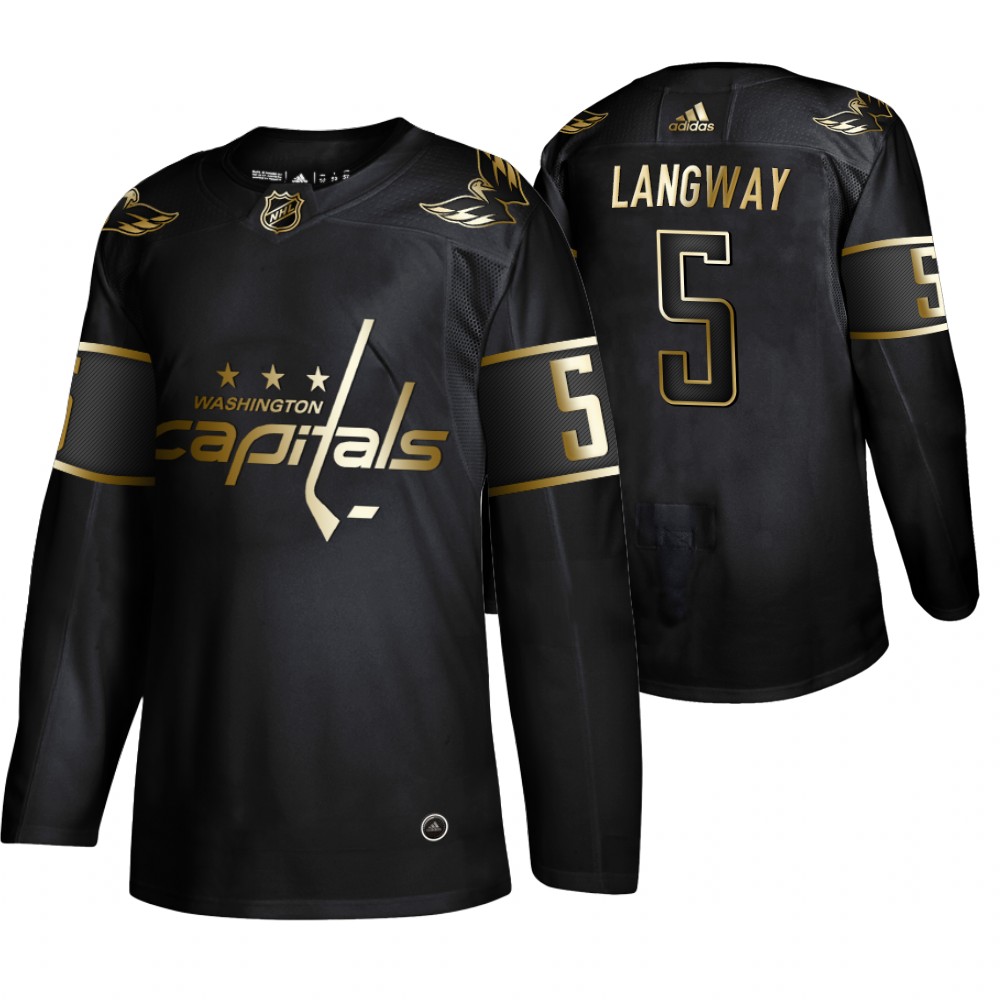 Capitals Rod Langway Men's Authentic 2019 NHL Golden Edition Jersey