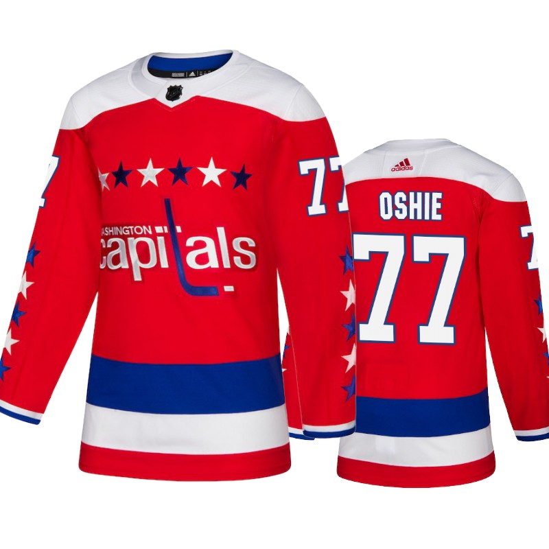 Capitals T.J. Oshie Red Adidas Authentic Alternate Jersey