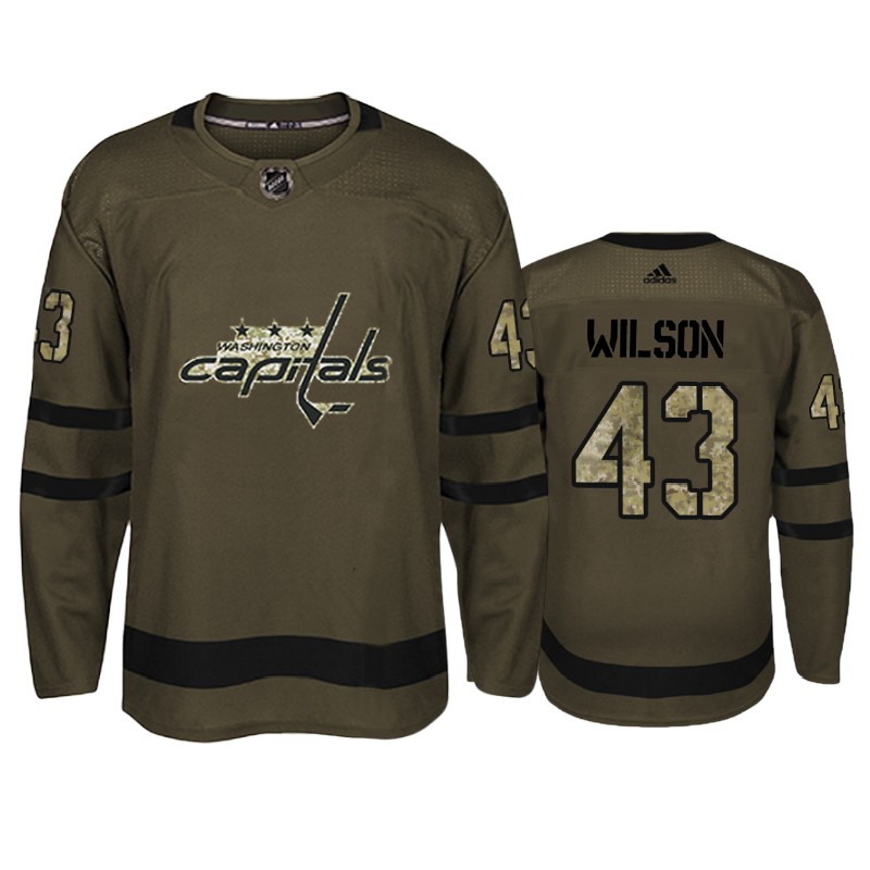 Capitals Tom Wilson Camo Military Jersey