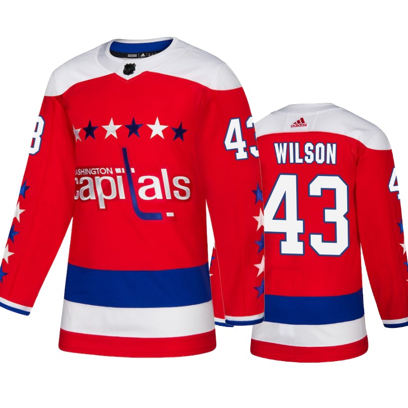 Capitals Tom Wilson Red Adidas Authentic Alternate Jersey