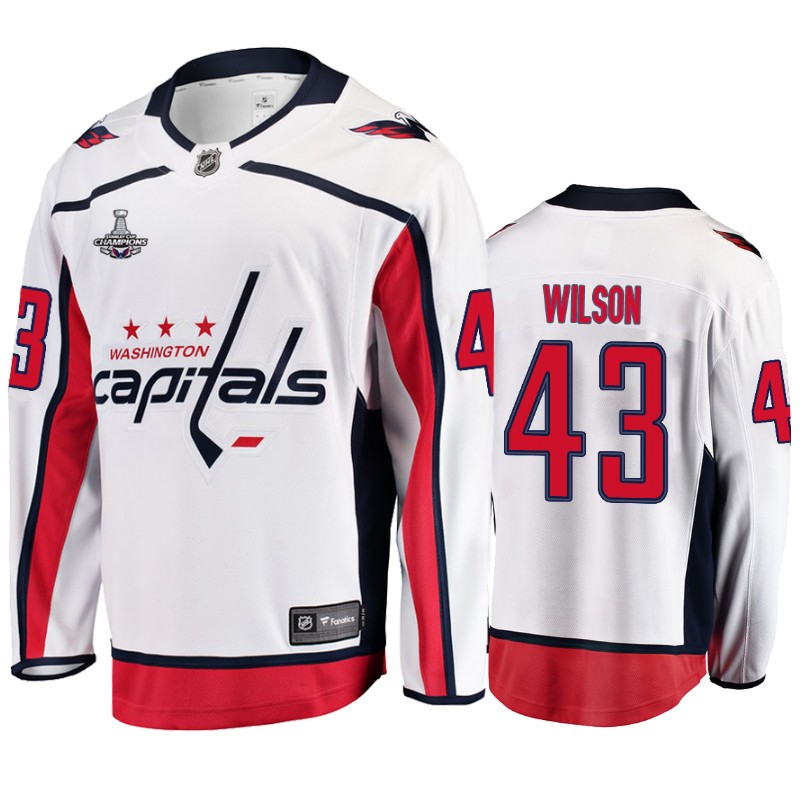 Capitals Tom Wilson White Breakaway Stanley Cup Champions Jersey