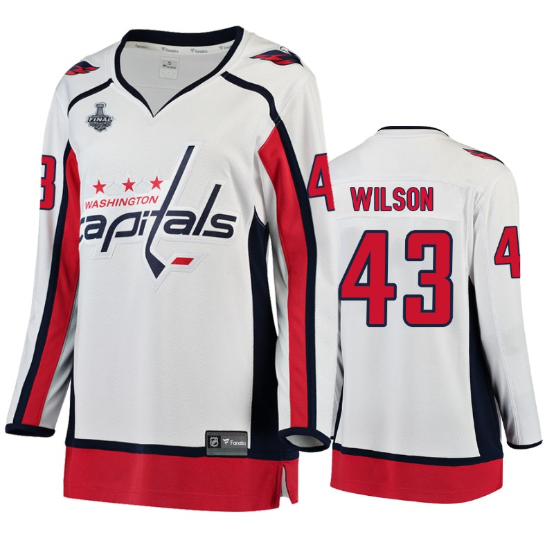 Capitals Tom Wilson White Breakaway Stanley Cup Final Jersey