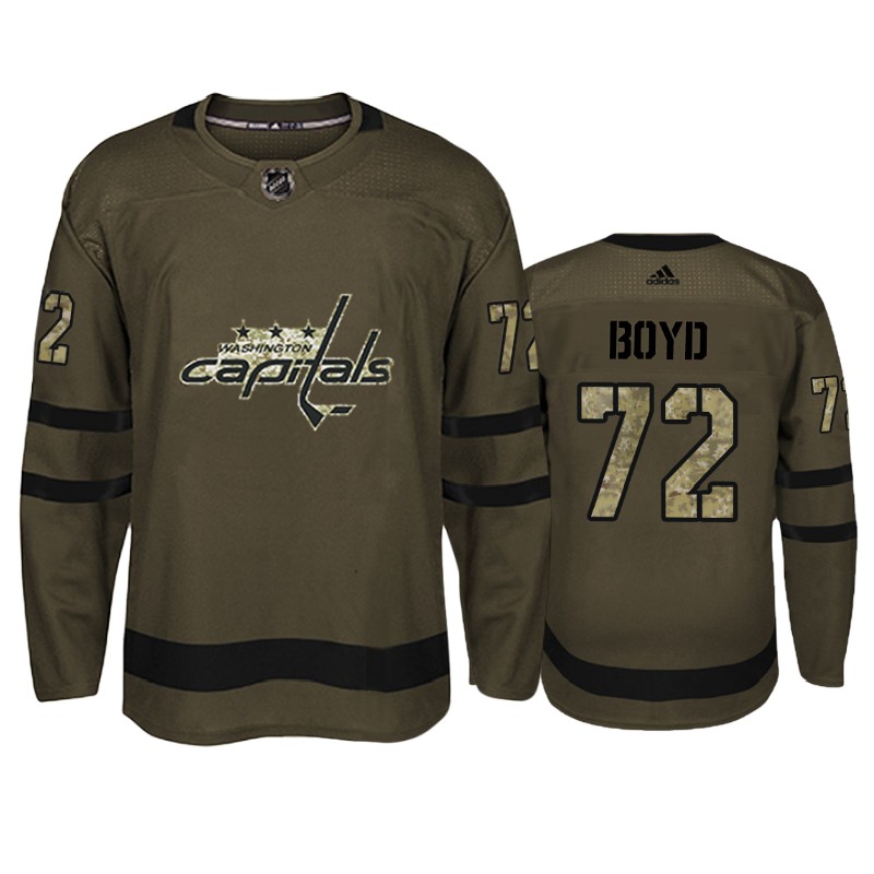 Capitals Travis Boyd Camo Military Jersey