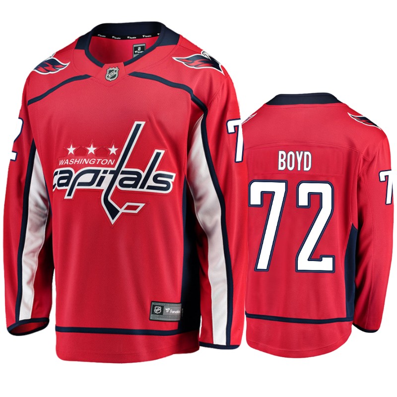 Capitals Travis Boyd Red Breakaway Home Jersey