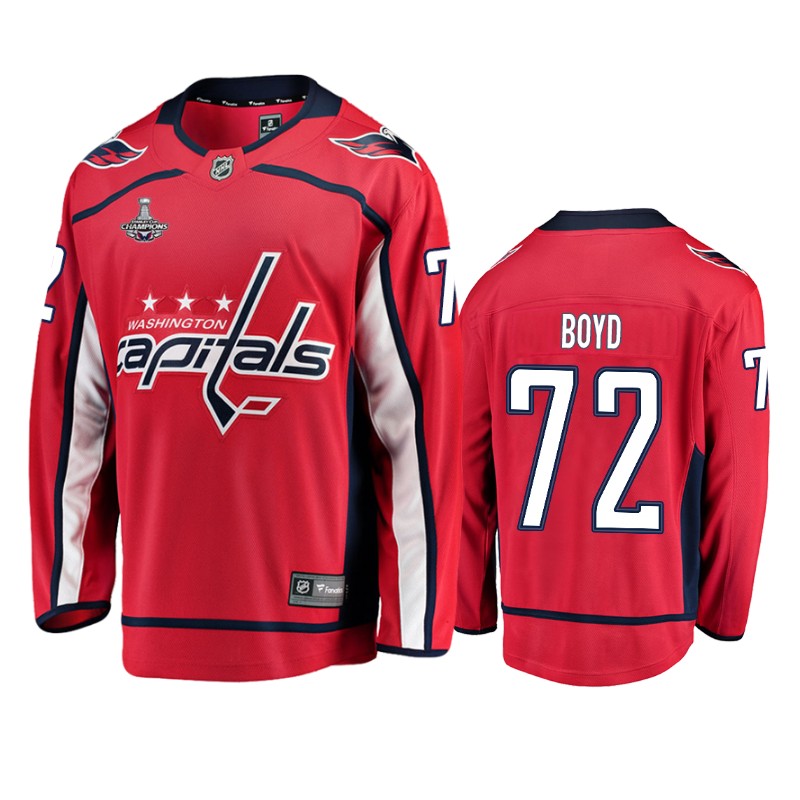 Capitals Travis Boyd Red Stanley Cup Champions Home Jersey