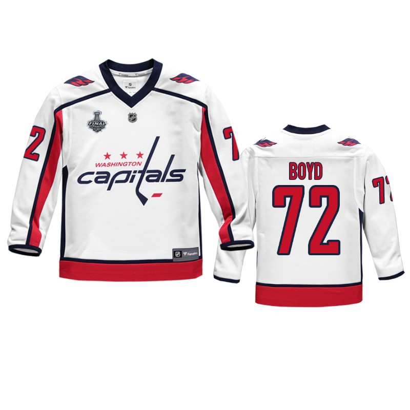 Capitals Travis Boyd White Replica Player Stanley Cup Final Jersey
