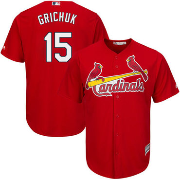 Cardinals #15 Randal Grichuk Red Cool Base Stitched Youth MLB Jersey