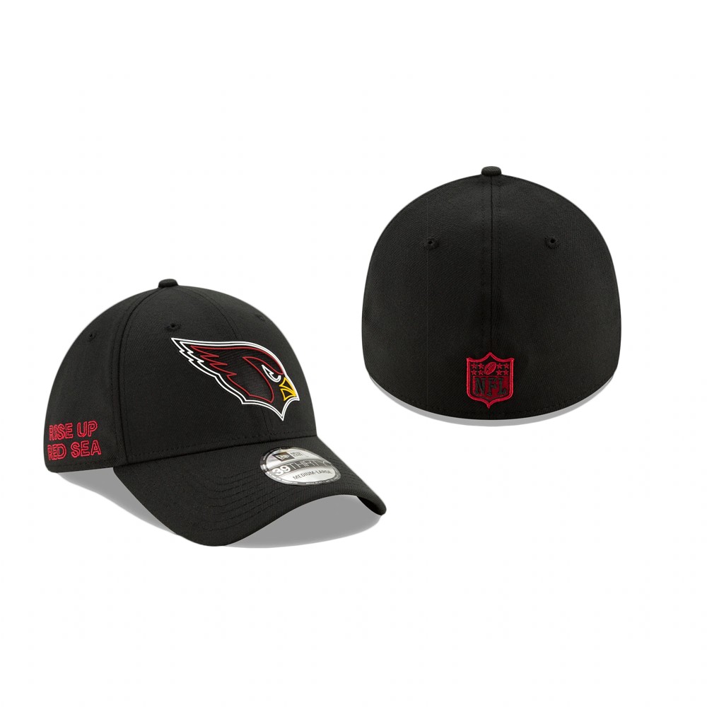 Cardinals Black 2020 NFL Draft 39THIRTY Flex Hat