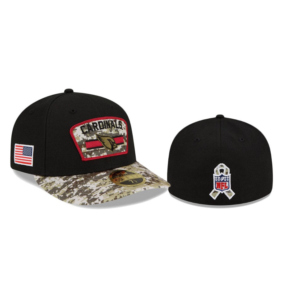 Cardinals Black Camo 2021 Salute To Service Low Profile 59FIFTY Hat