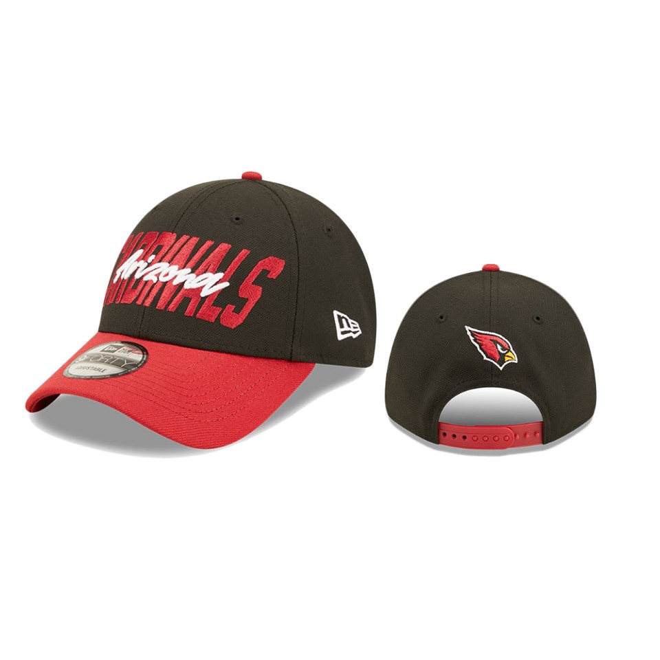 Cardinals Black Cardinal 2022 NFL Draft 9FORTY Adjustable Hat