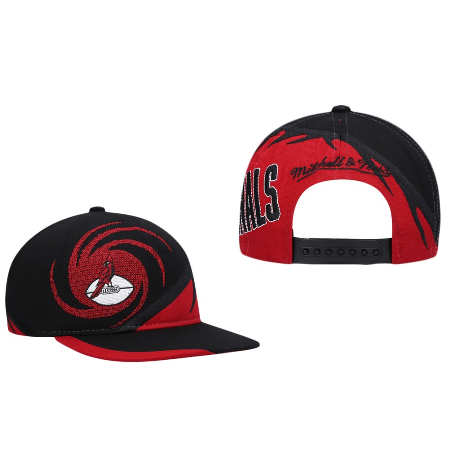 Cardinals Black Cardinal Spiral Snapback Hat