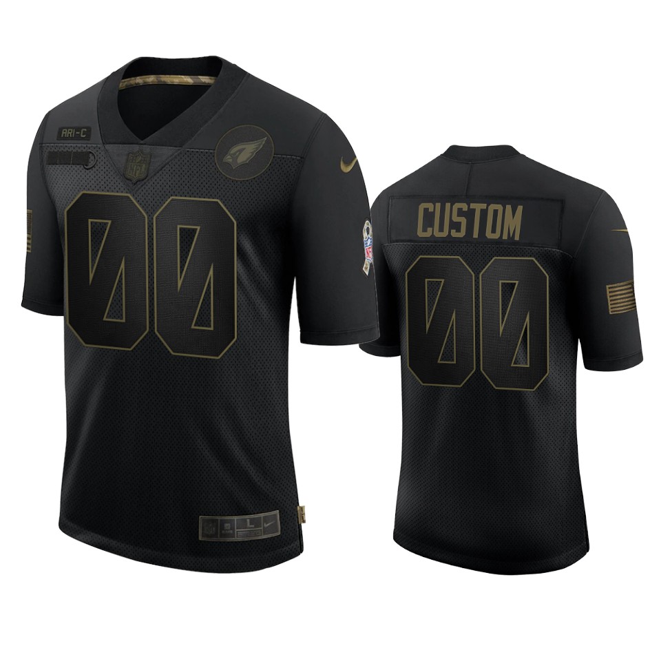 Cardinals Black Custom Limited Jersey 2020 Salute To Service