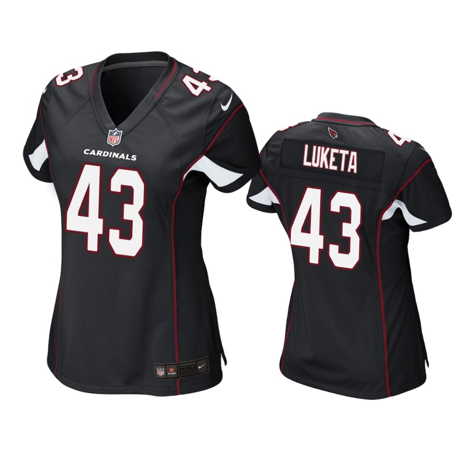 Cardinals Black Jesse Luketa Game Jersey