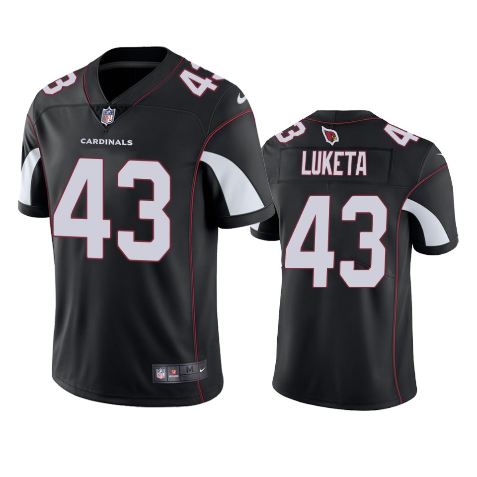 Cardinals Black Jesse Luketa Vapor Limited Jersey