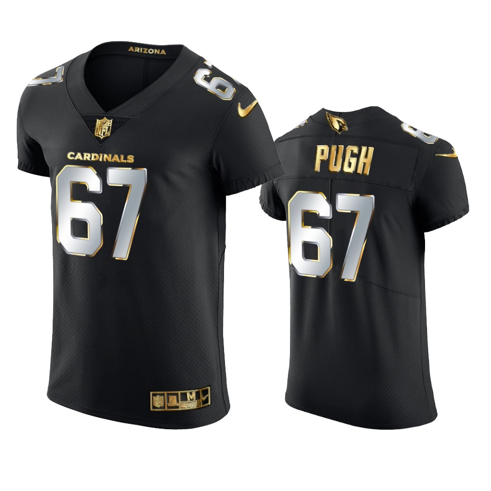 Cardinals Black Justin Pugh Golden Edition Elite Jersey