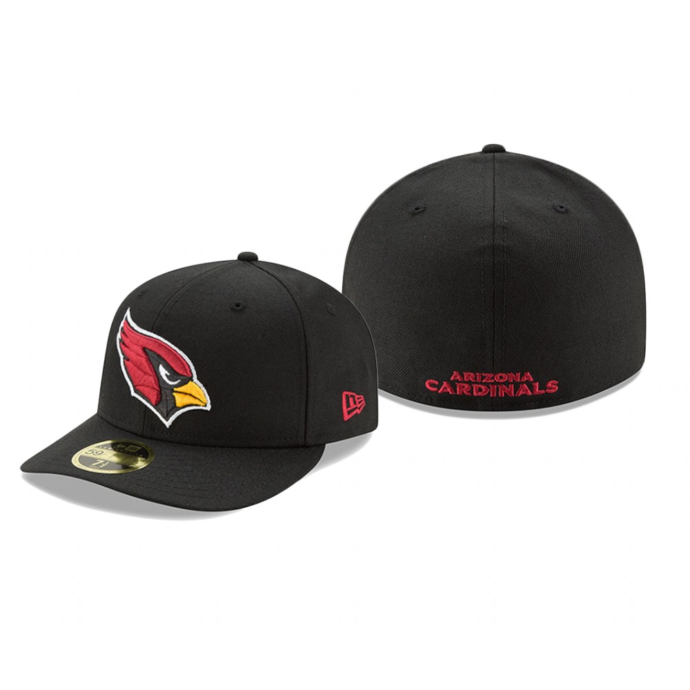 Cardinals Black Omaha Low Profile 59FIFTY Structured Hat