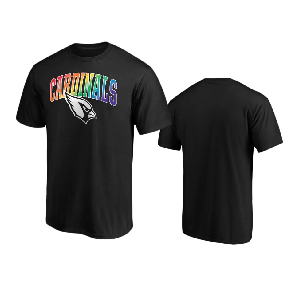 Cardinals Black Pride Logo T-Shirt