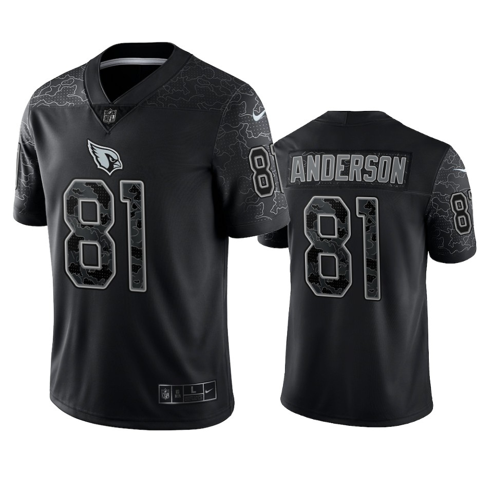 Cardinals Black Robbie Anderson Reflective Limited Jersey
