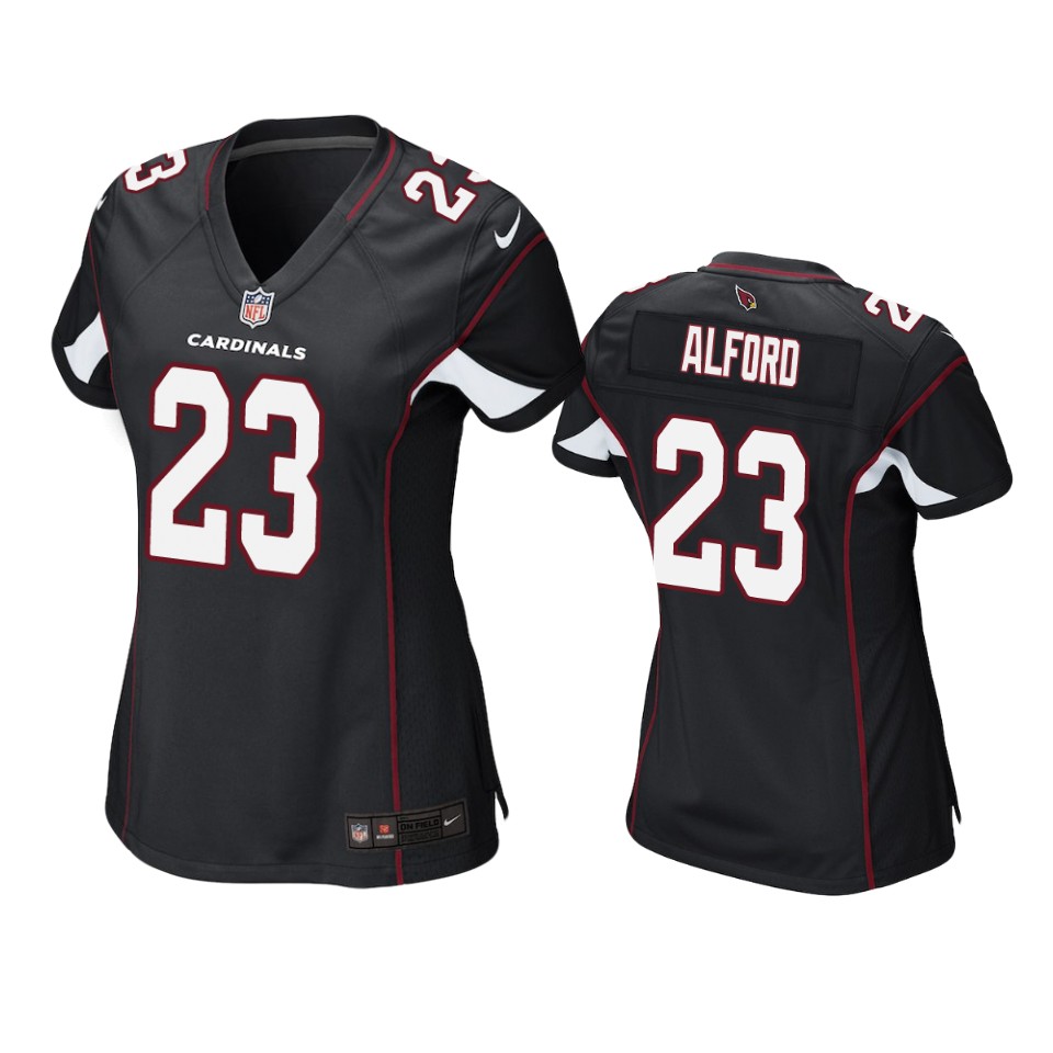 Cardinals Black Robert Alford Game Jersey