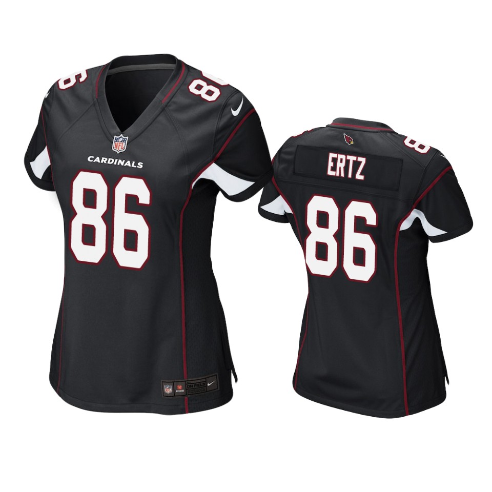 Cardinals Black Zach Ertz Game Jersey